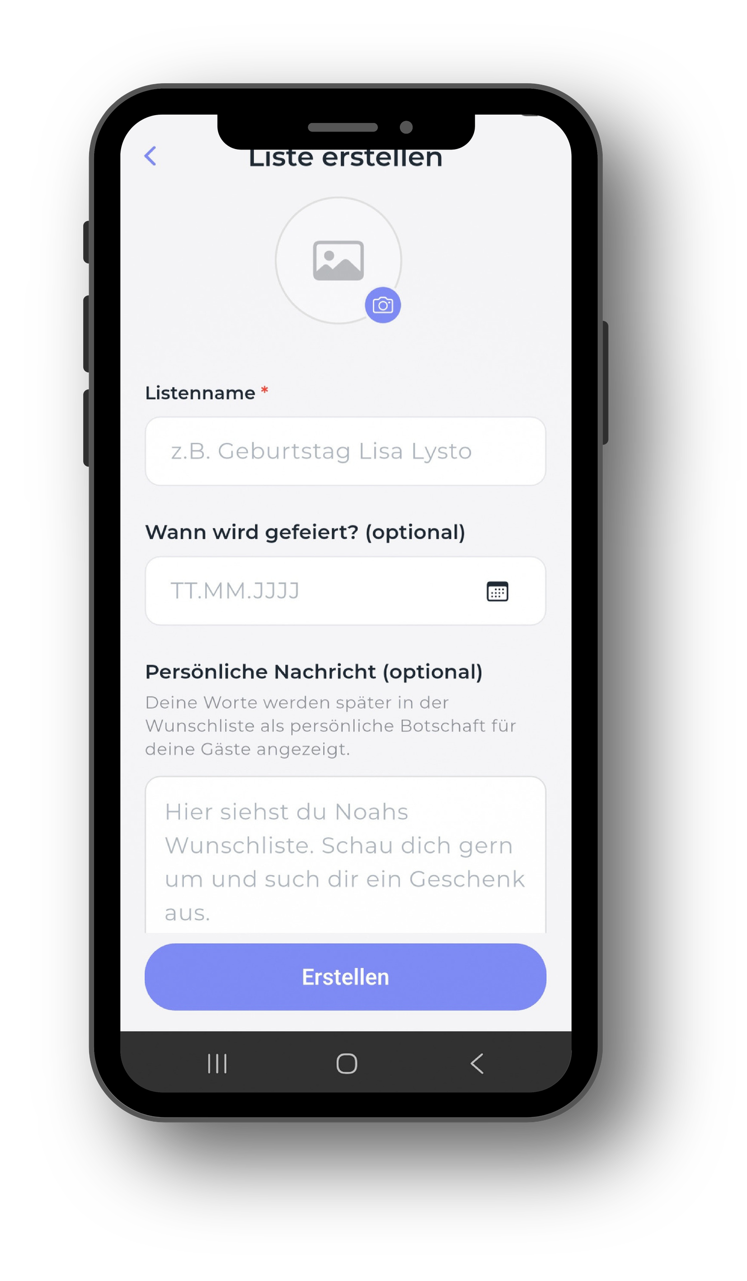 Liste erstellen